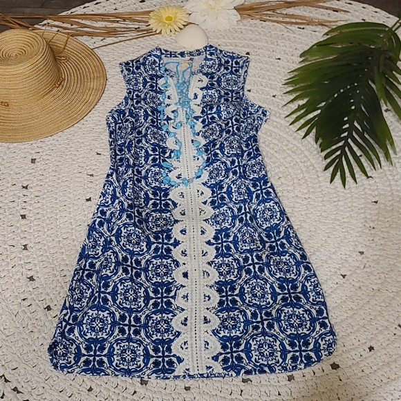 MUD PIE MULTI EMBROIDERED DRESS - Picture 12 of 16